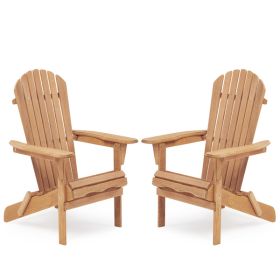 Wooden Outdoor Folding Beach Chair Two-piece Set