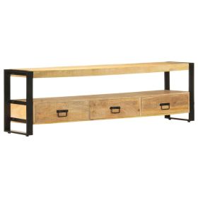 TV Stand 59.1"x11.8"x17.7" Solid Wood Mango