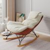 Leisure sofa single rocking chair, light luxury sofa chair, balcony leisure area single chair, comfortable and breathable
