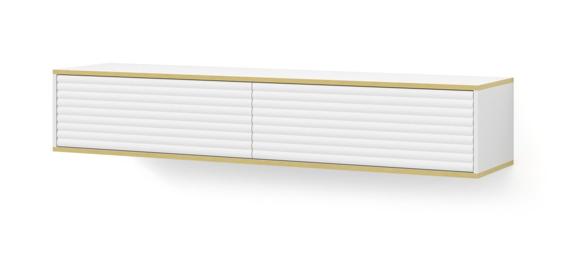 Subi 180 TV Stand white matt / white matt