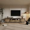 TV station, TV room, entertainment center, can accommodate 65 inch TV, UV open drawers, solid wood legs, can be placed in living room, bedroom