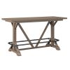 Wallace & Bay Benti Brown Bar Height Trestle Table