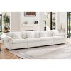 Extra Large and Long 4 Seater Modern Velvet Sofa, Oversize Sofa, Cloud Like Comfortable Couch with Comfy Seat and Back Support