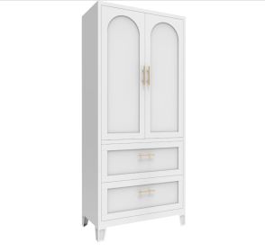 2 Shapely Doors Cabinet With Vertical Holes