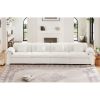 Extra Large and Long 4 Seater Modern Velvet Sofa, Oversize Sofa, Cloud Like Comfortable Couch with Comfy Seat and Back Support