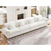 Extra Large and Long 4 Seater Modern Velvet Sofa, Oversize Sofa, Cloud Like Comfortable Couch with Comfy Seat and Back Support