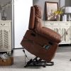 21"seat width,large size Electric Power Lift Recliner Chair Sofa for Elderly, 8 point vibration Massage and lumber heat, Remote Control