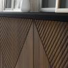 Woody IV - TV Stand 4D black / catania oak