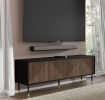 Woody IV - TV Stand 4D black / catania oak