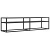 TV Stand Black 63"x15.7"x15.9" Tempered Glass