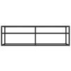 TV Stand Black 55.1"x15.7"x15.9" Tempered Glass