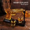1911 Gun Whiskey Decanter Bottle with Shot Glasses with Box Whiskey Gift Set
