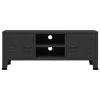 Industrial TV Stand Black 41.3"x13.8"x16.5" Metal
