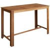 Bar Table and Chair Set 7 Pieces Solid Acacia Wood