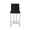 Woker Furniture Bar Stools Set of 2 Counter Height 26" Bar Stools with Back