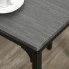 HOMCOM 3 Piece Bar Table and Chairs, Industrial Dining Table Set for 2, Counter Height Kitchen Table with Bar stools