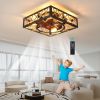 Farmhouse Rustic Ceiling Fan and Remote Control