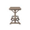 Wallace & Bay Benti Brown Bar Height Trestle Table