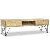 TV Stand 47.2"x13.8"x13.8" Solid Teak