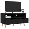 TV Stand Black 35.4"x15.7"x19.1" Engineered Wood