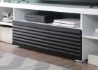 ACME Buck II TV Stand in White & Black High Gloss Finish LV00998