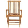 Folding Patio Chairs 6 pcs Solid Teak Wood