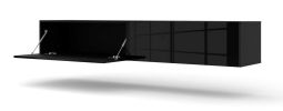 Bingo 180 TV Stand / 70,94 in / black matt / black high gloss