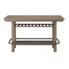 Wallace & Bay Benti Brown Bar Height Storage Table
