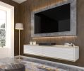 Subi 180 TV Stand white matt / white matt