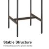Bar Table Set, Square Bar Table with 2 Bar Chairs, Industrial Style Bar Chairs for Kitchen Breakfast Table, Bar, Living Room, Banquet Hall
