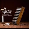K Cup Holder, Kcup Coffee Pods Holder, Wooden K Cup Holders Holds 25 Pods, K Cup Storage Rack Made of Wood and Acrylic