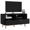 TV Stand High Gloss Black 35.4"x15.7"x19.1" Engineered Wood