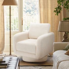 Modern Sofa Corner Bucket Chair (Color: Beige)