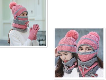 Plus velvet thick bib mask (Option: Set D)