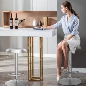 Modern Swivel Adjustable Height Bar Stool with Footrest (Pieces: 1 Piece)