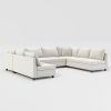 [Video]116*86'' Modular Sectional Sofa,Reversible U Shaped Chenille Couch Set,Free Combination,Minimalist Style Indoor Furniture