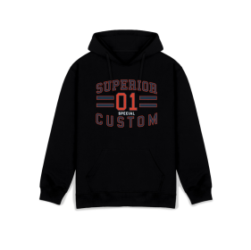 Men's Printed Hoodie - Hooded (Option: Black-M)